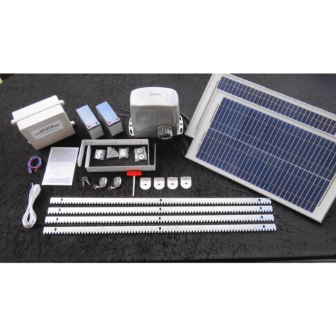 Heavy Duty Sliding Solar Gate Opener Kit: 1m-20m up to 800kg