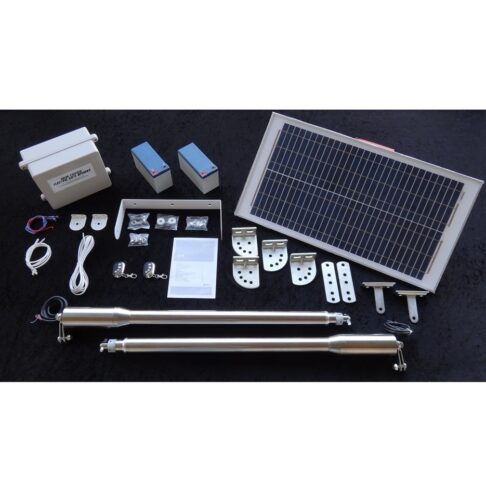 Double Swing Solar Gate Opener Kit: 1.6m-4.2m (each gate) up to 300kg each gate